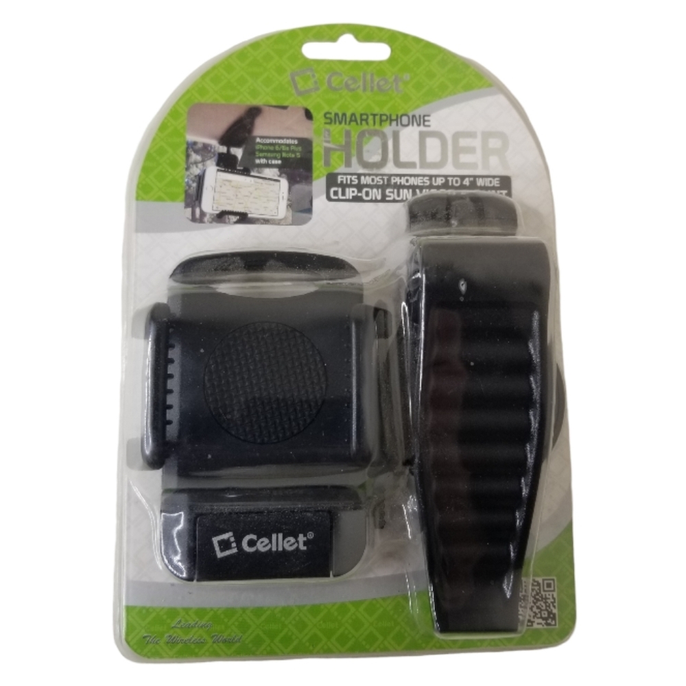 Sun Visor Clip Phone Mount Holder with 360‎ Degree Rotation